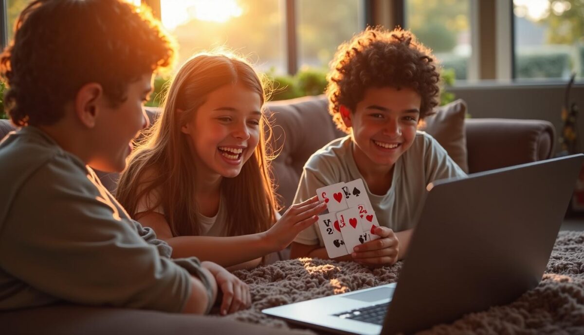 Glade venner spiller online kabale